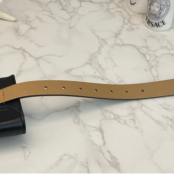 KATE SPADE Adjustable Black Leather Bow Belt Bag NWT - Picture 7 of 8